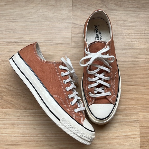 Converse Chuck 70 Low Top in burnt orange color, men’s size 9, women’s size 11 - Picture 1 of 4